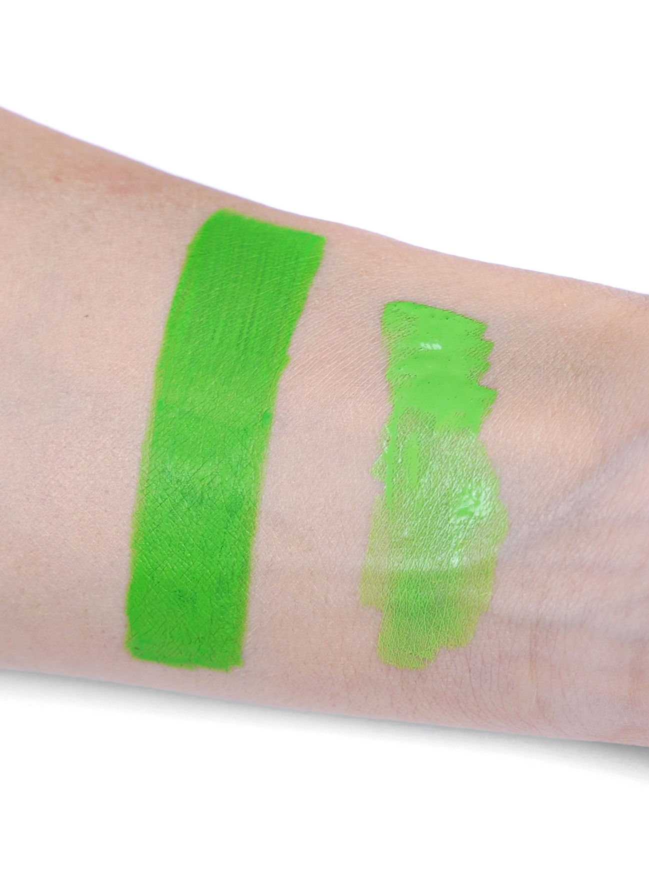 aqua make-up grün Linde Wasserschminke