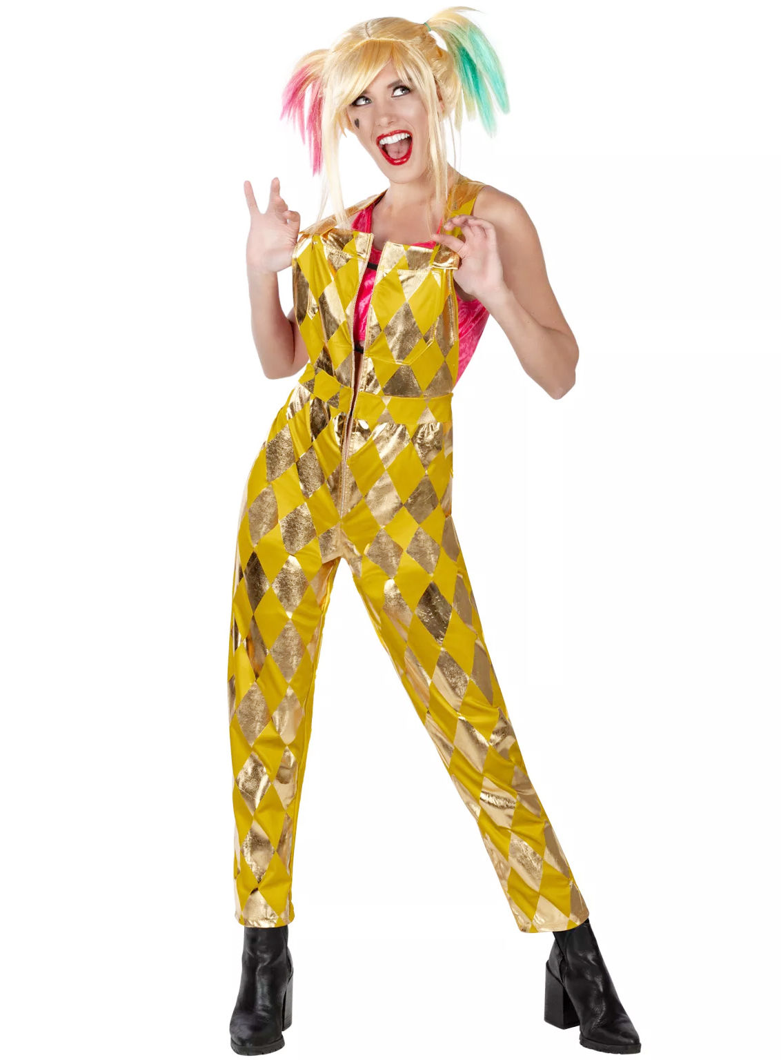 Birds of Prey Harley Quinn goldene Latzhose