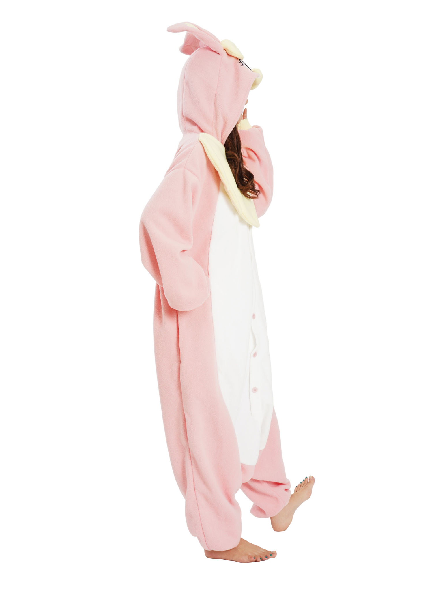 Roze Konijn Kigurumi Kostuum
