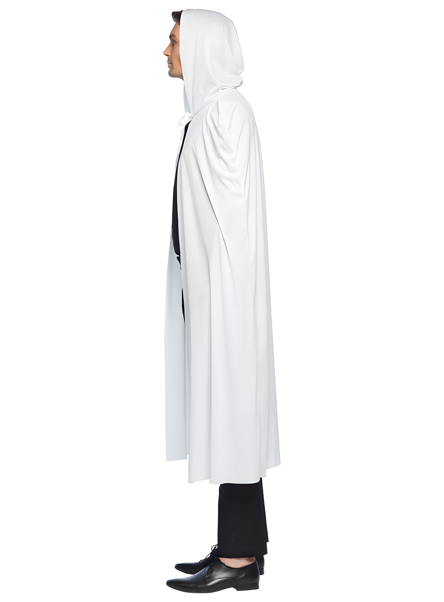 Witte Mystery-mantel – 180 cm