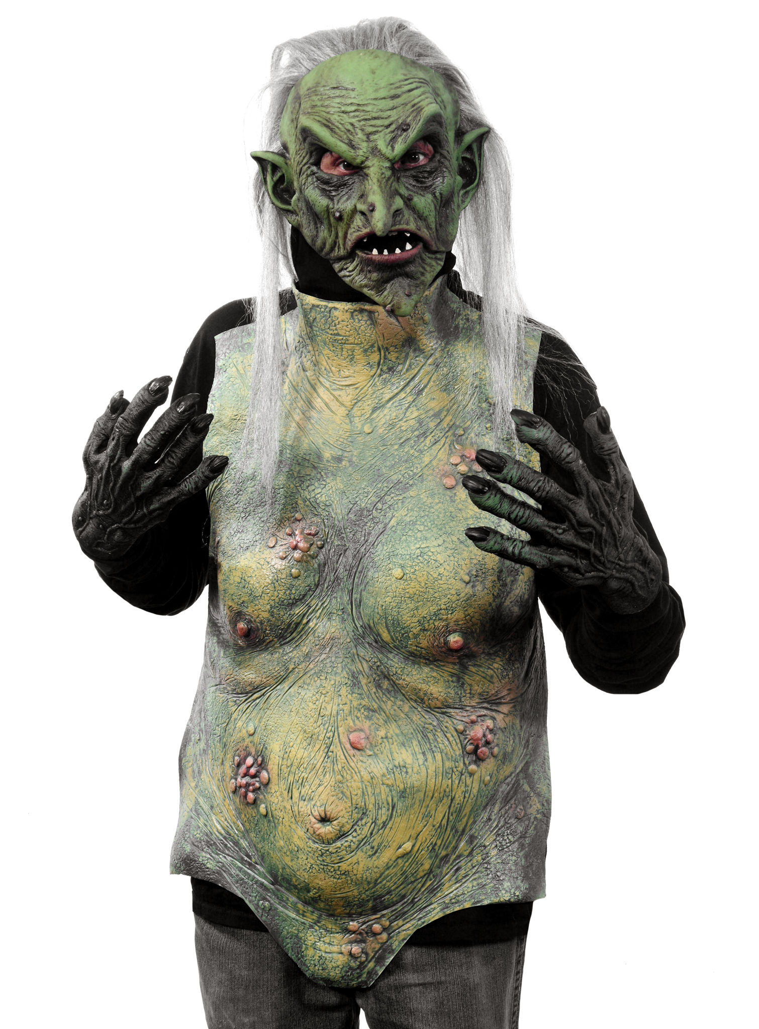 Ork Oberkörper aus Latex