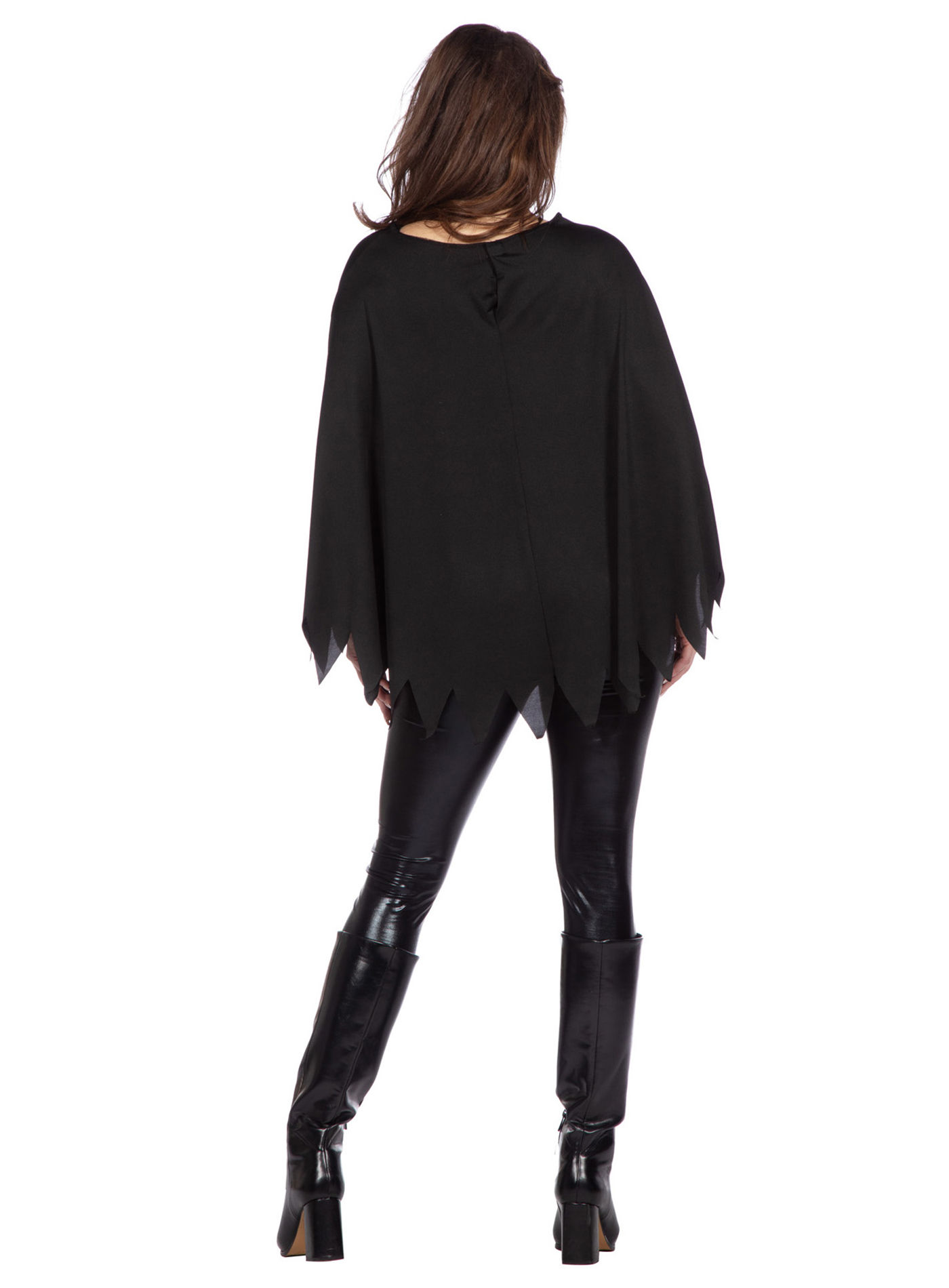 Poncho mit Glitzerskelett