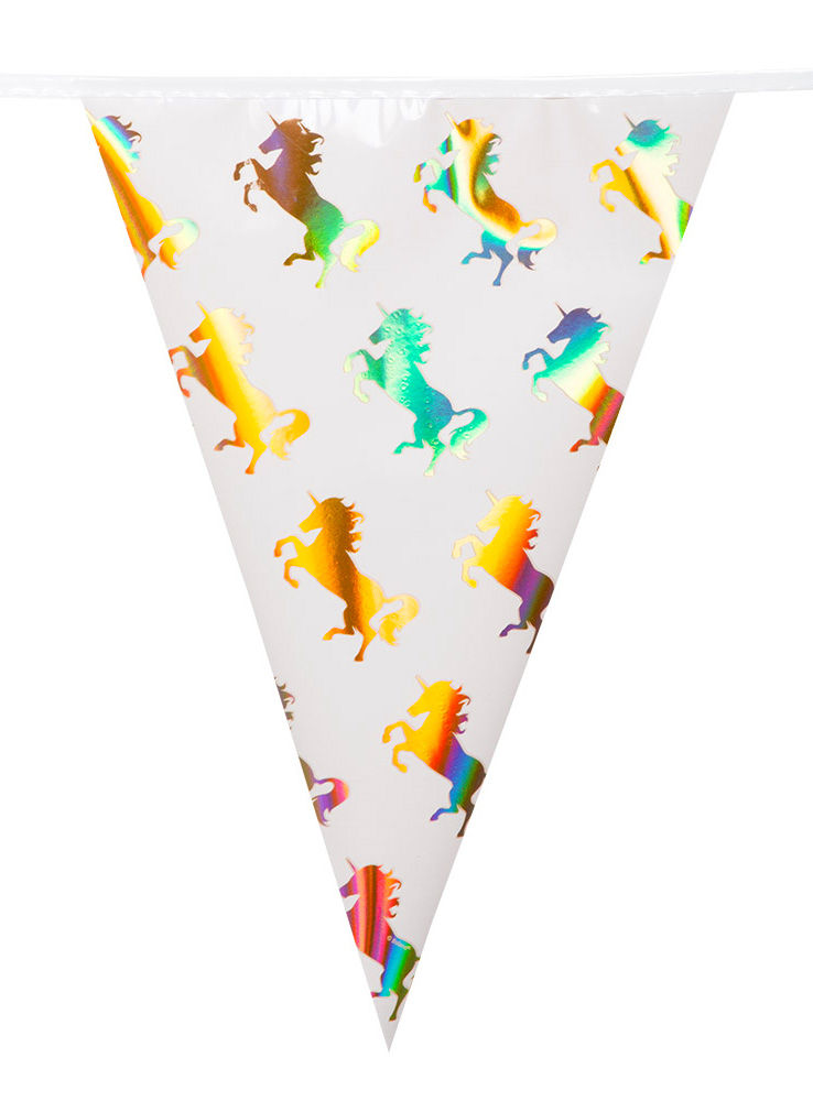 Einhorn Wimpelkette 4 Meter
