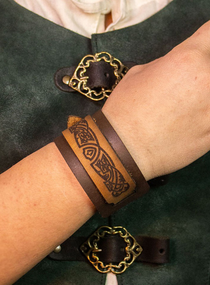 Mittelalter Lederarmband - Aredhel