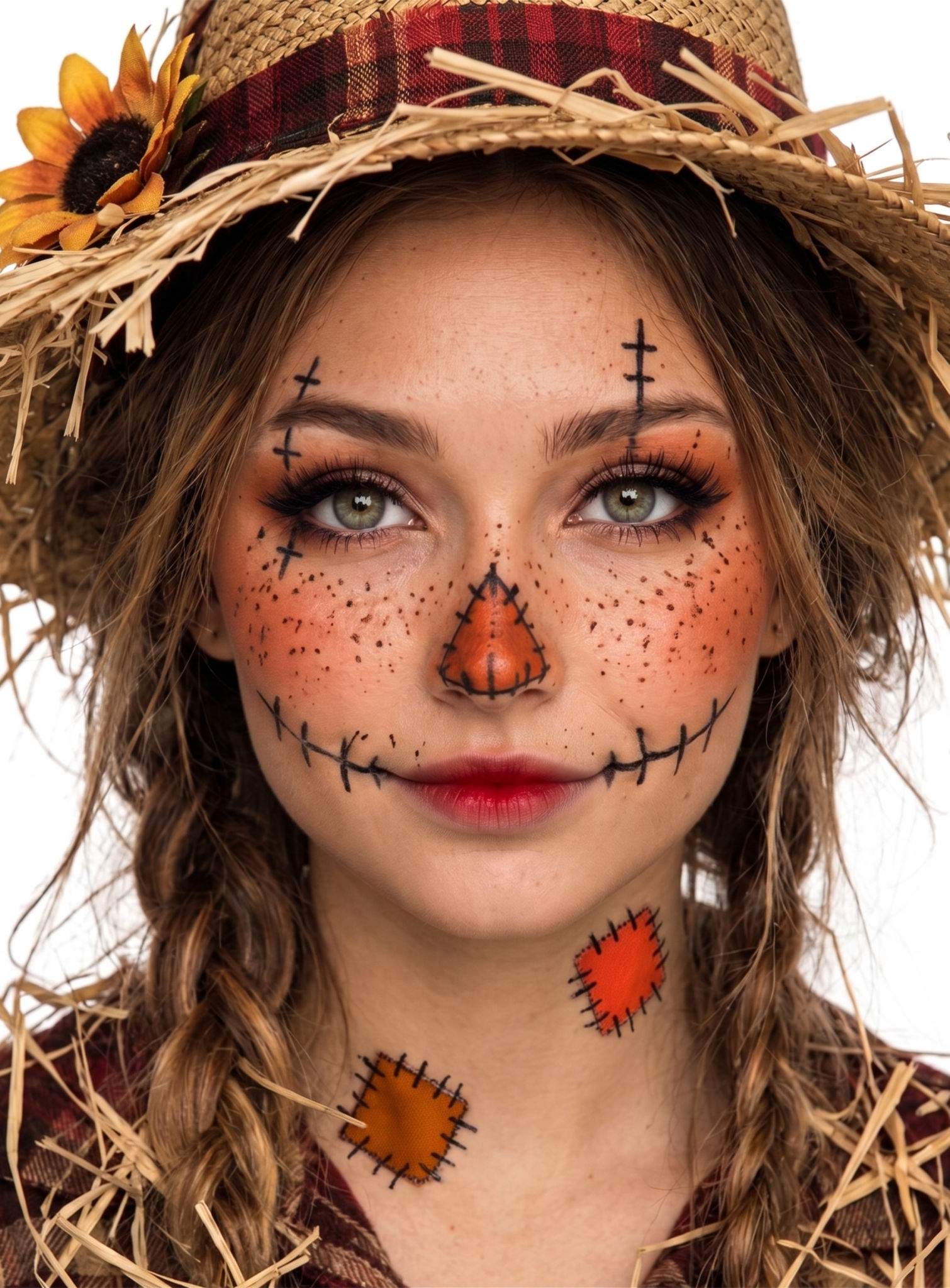 Make-up Set Halloween Vogelscheuche