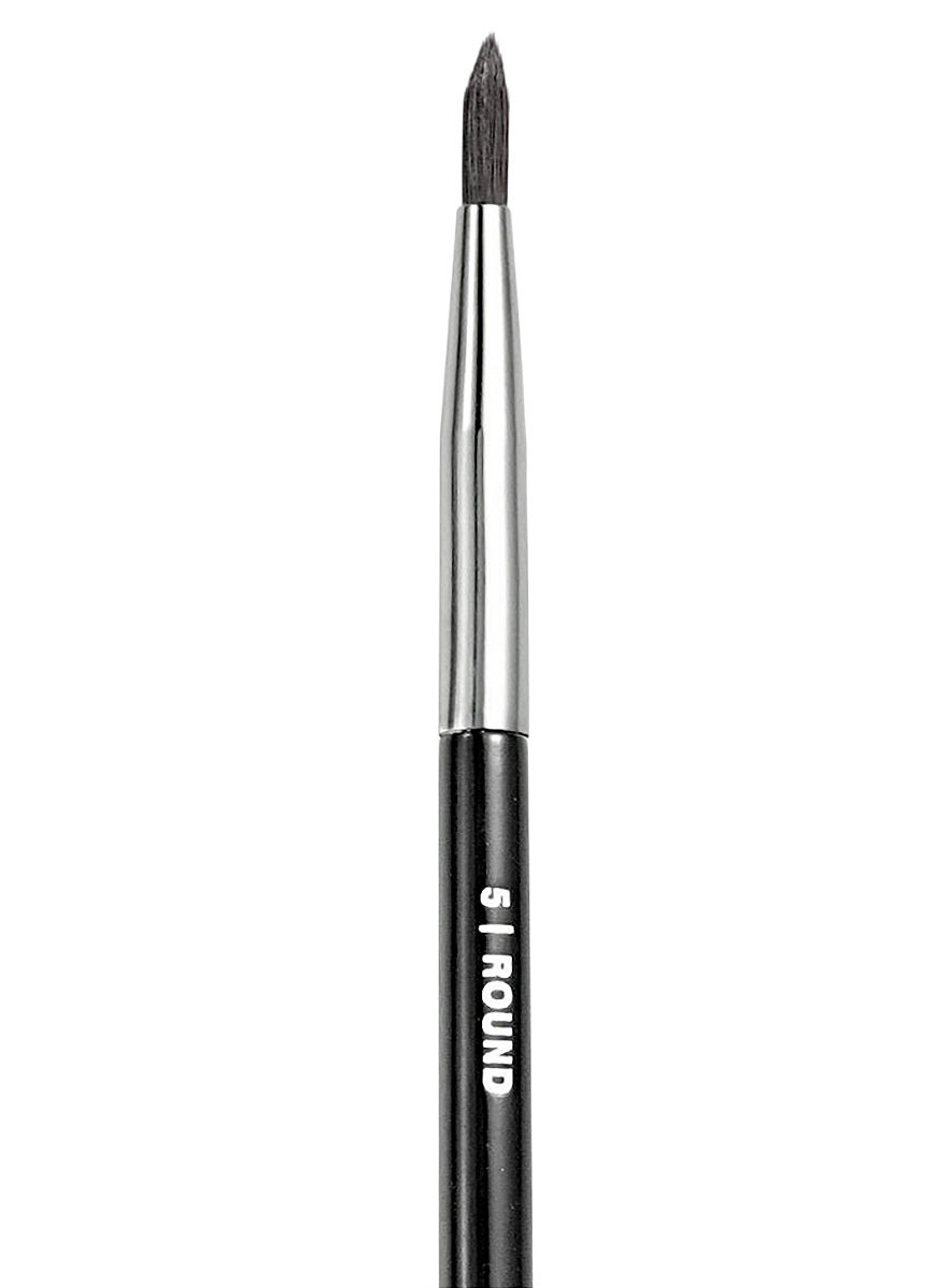 Schminkpenseel rond spits klein - 5 ROUND