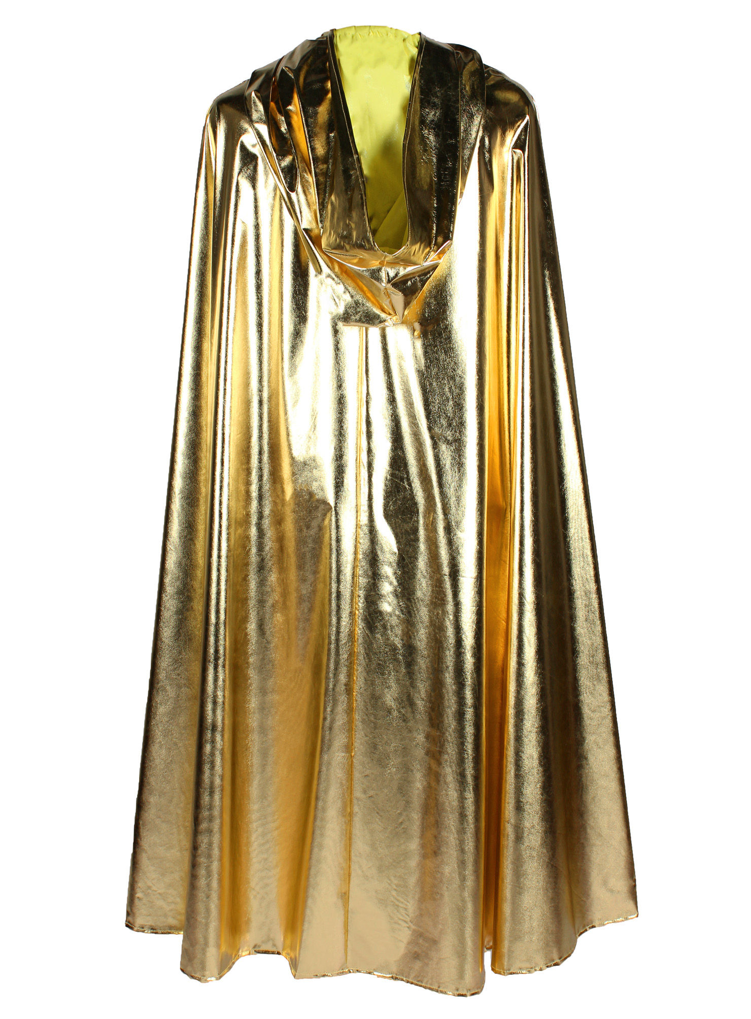Gouden cape met capuchon