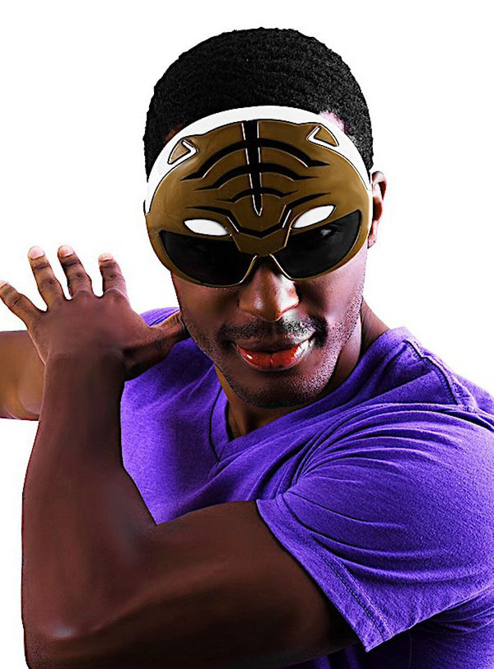 Sun Staches Weißer Power Ranger Partybrille