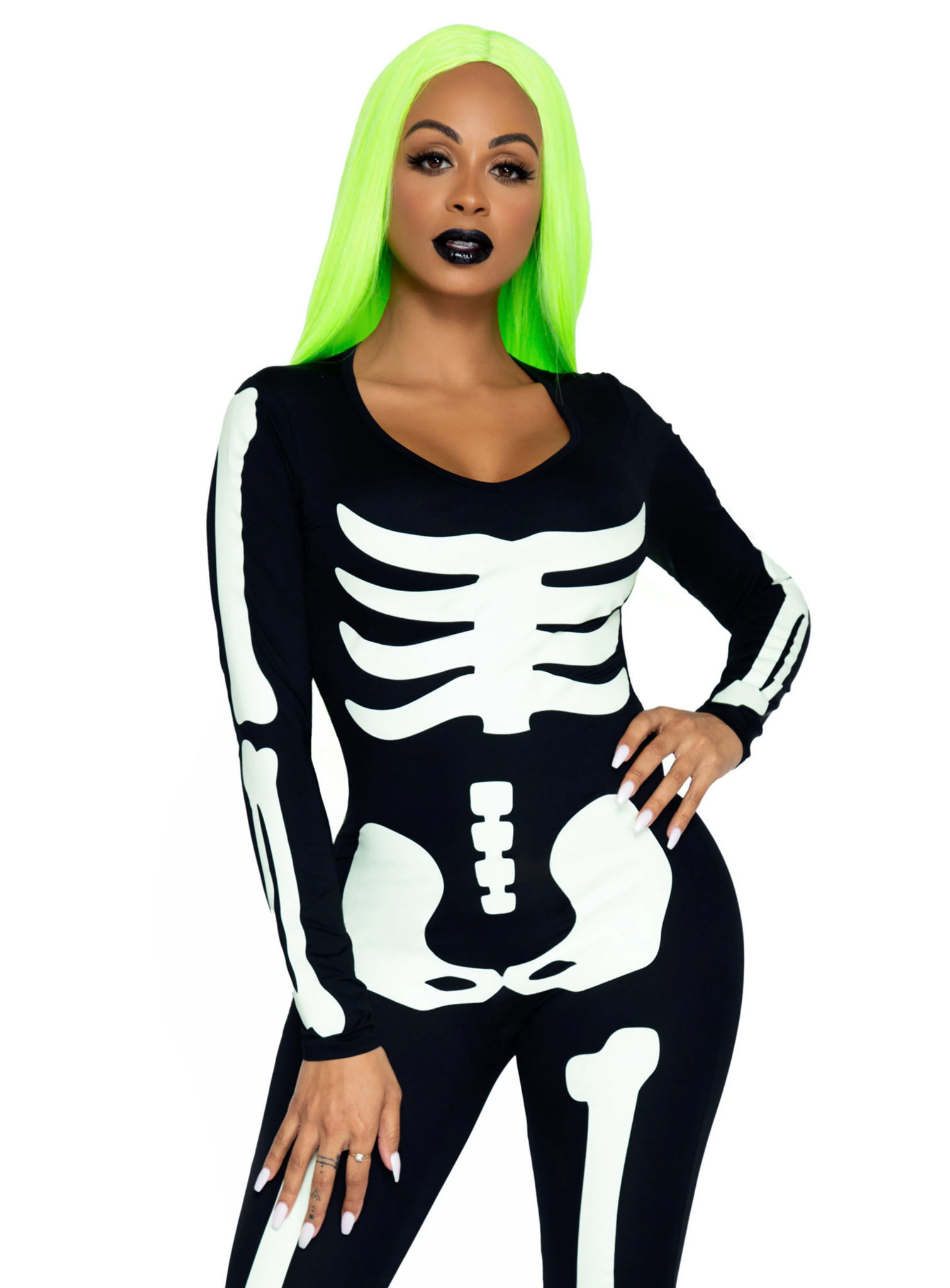 Skelett-Catsuit
