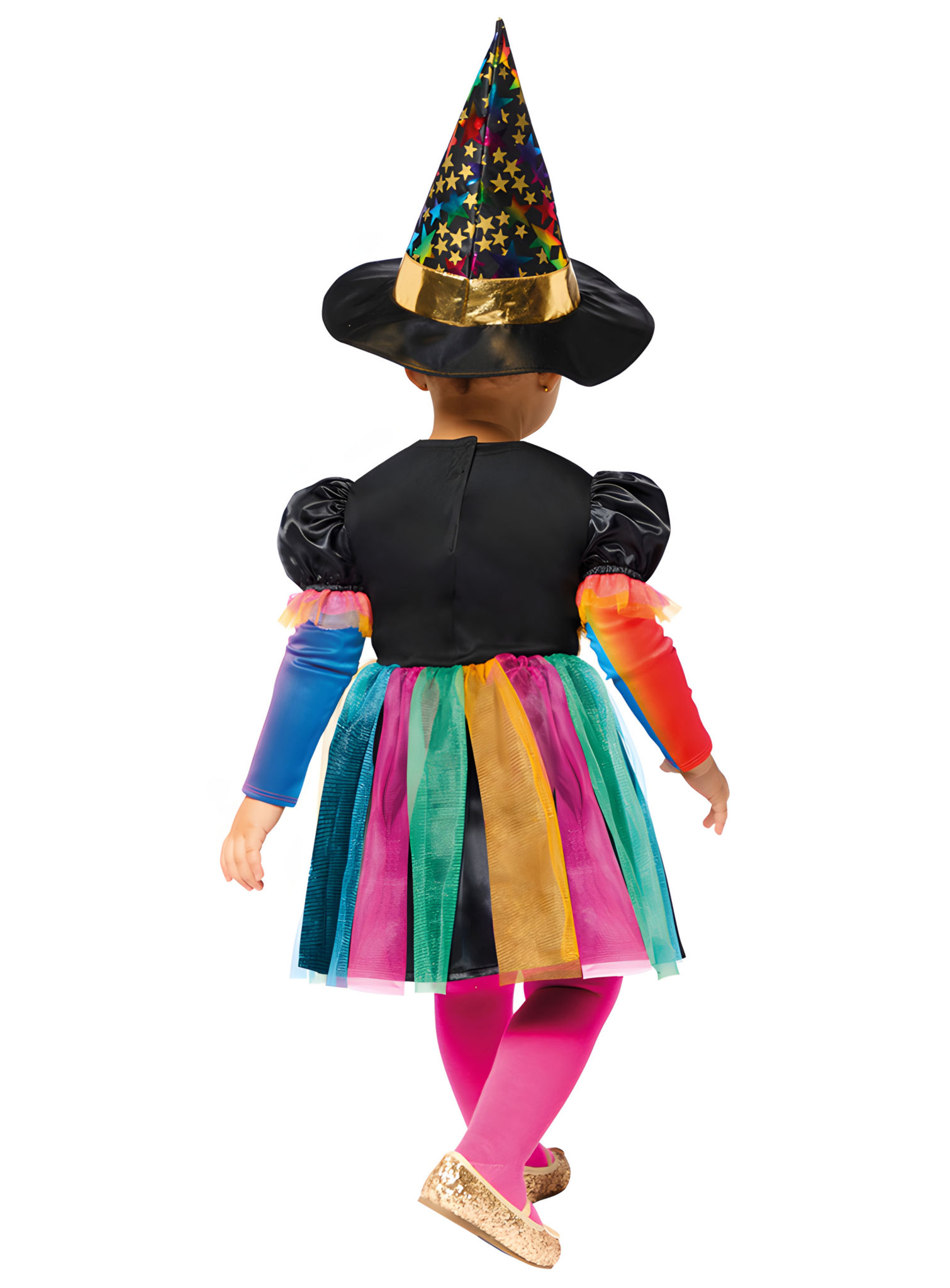 Buntes Sternchen Hexe Kostüm für Kleinkinder