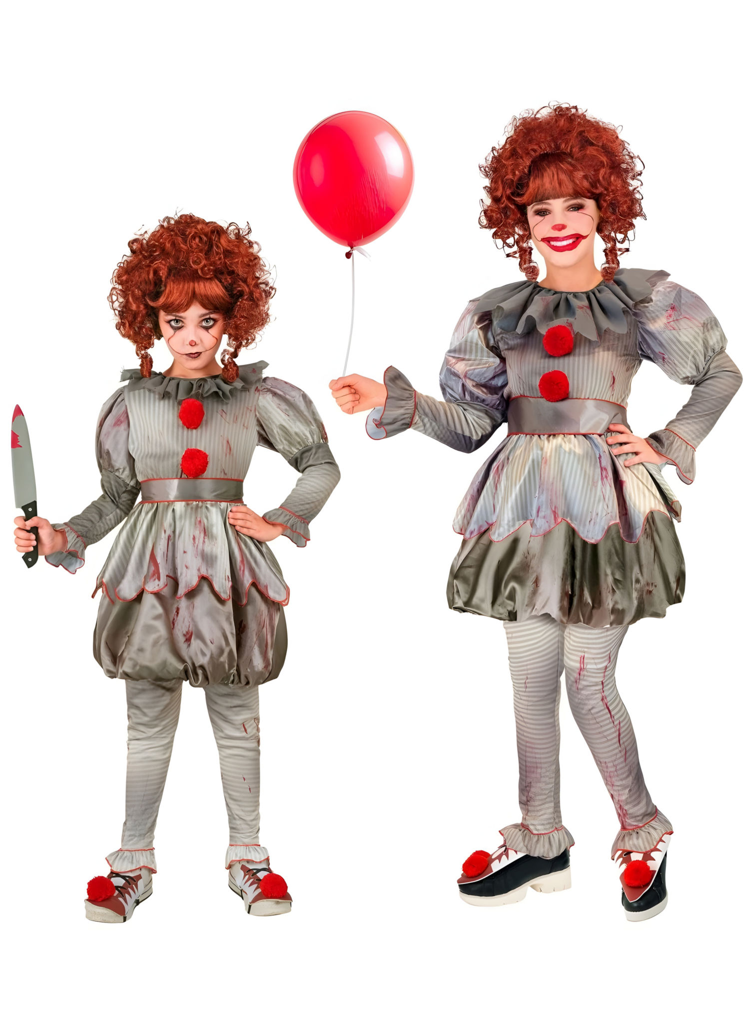 Killer Clown Kinder Mädchen Kostüm