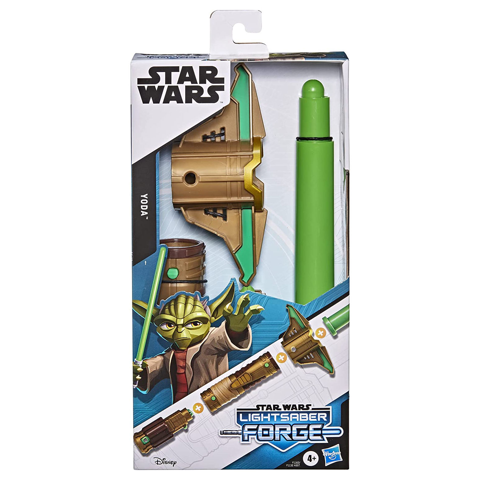 Star Wars Lightsaber Forge Yoda ausfahrbares grünes Lichtschwert