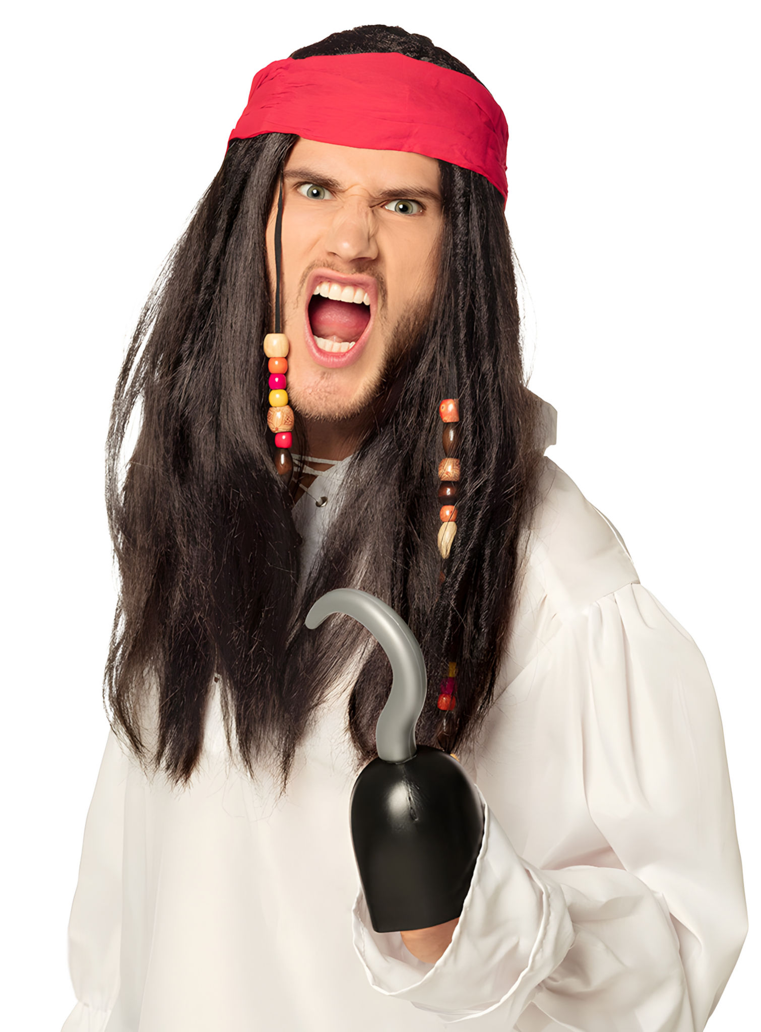 Hakenhand Pirat schwarz
