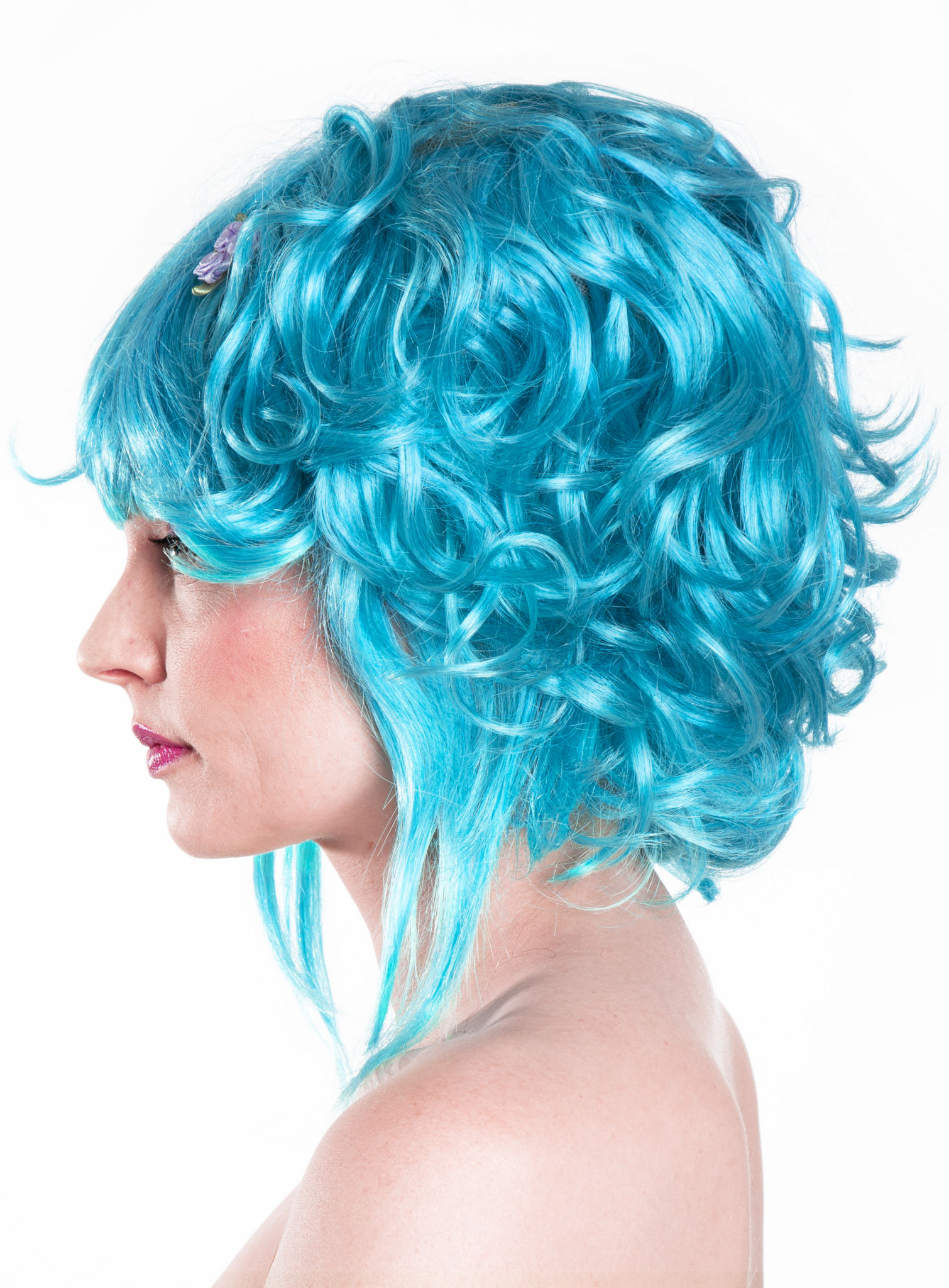 Manga Pruik Turquoise