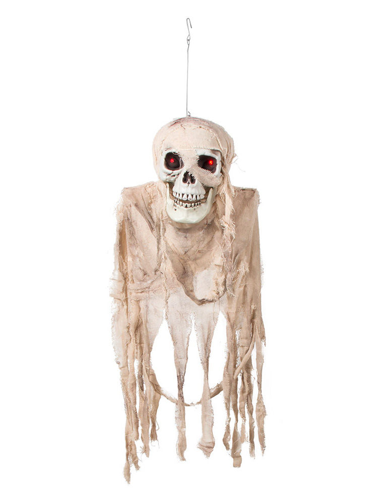 Helles Köpfchen Geist mit Schädel Halloween Deko