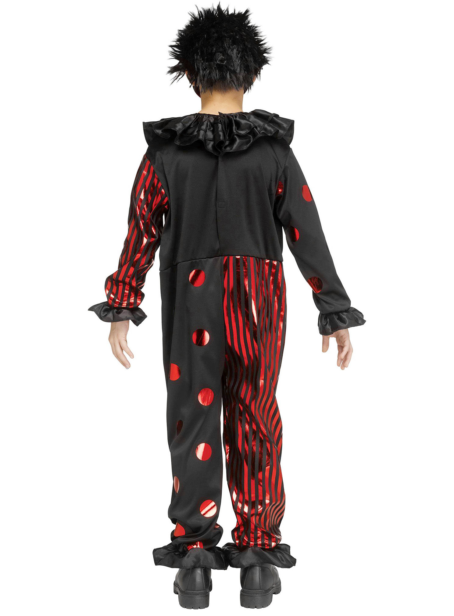 Hochglanz Horrorclown Kostüm für Kinder