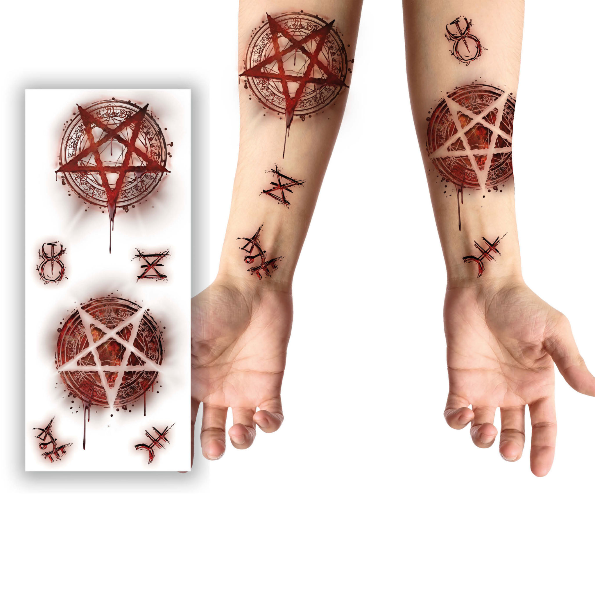 Teufelsanbeter Klebetattoos