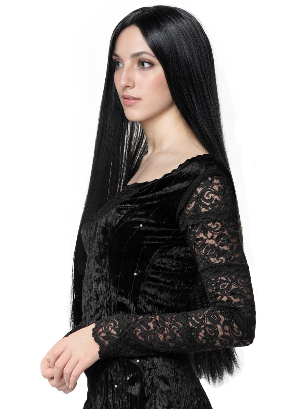 Morticia Perücke
