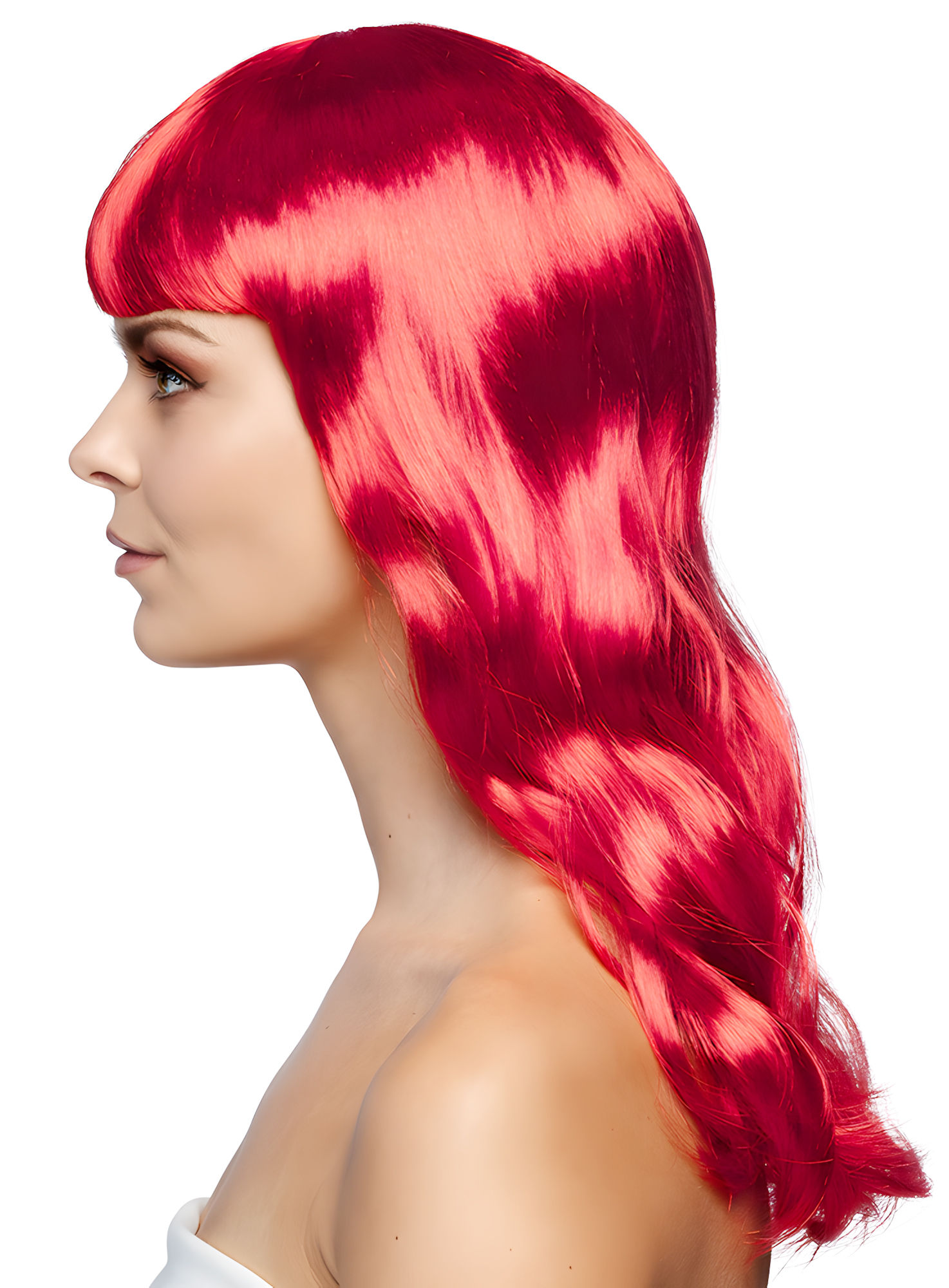 Lange Haare rot Perücke