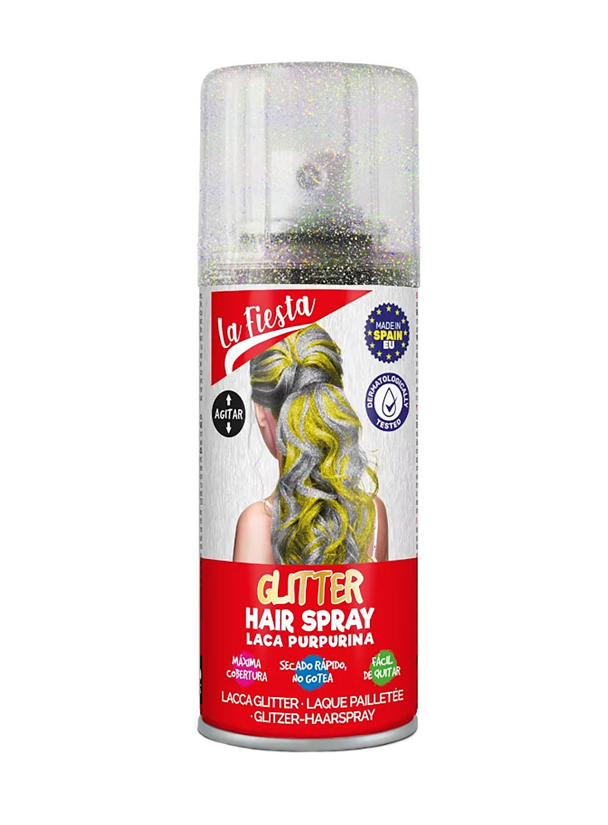 Glitterhaarspray Mehrfarbig