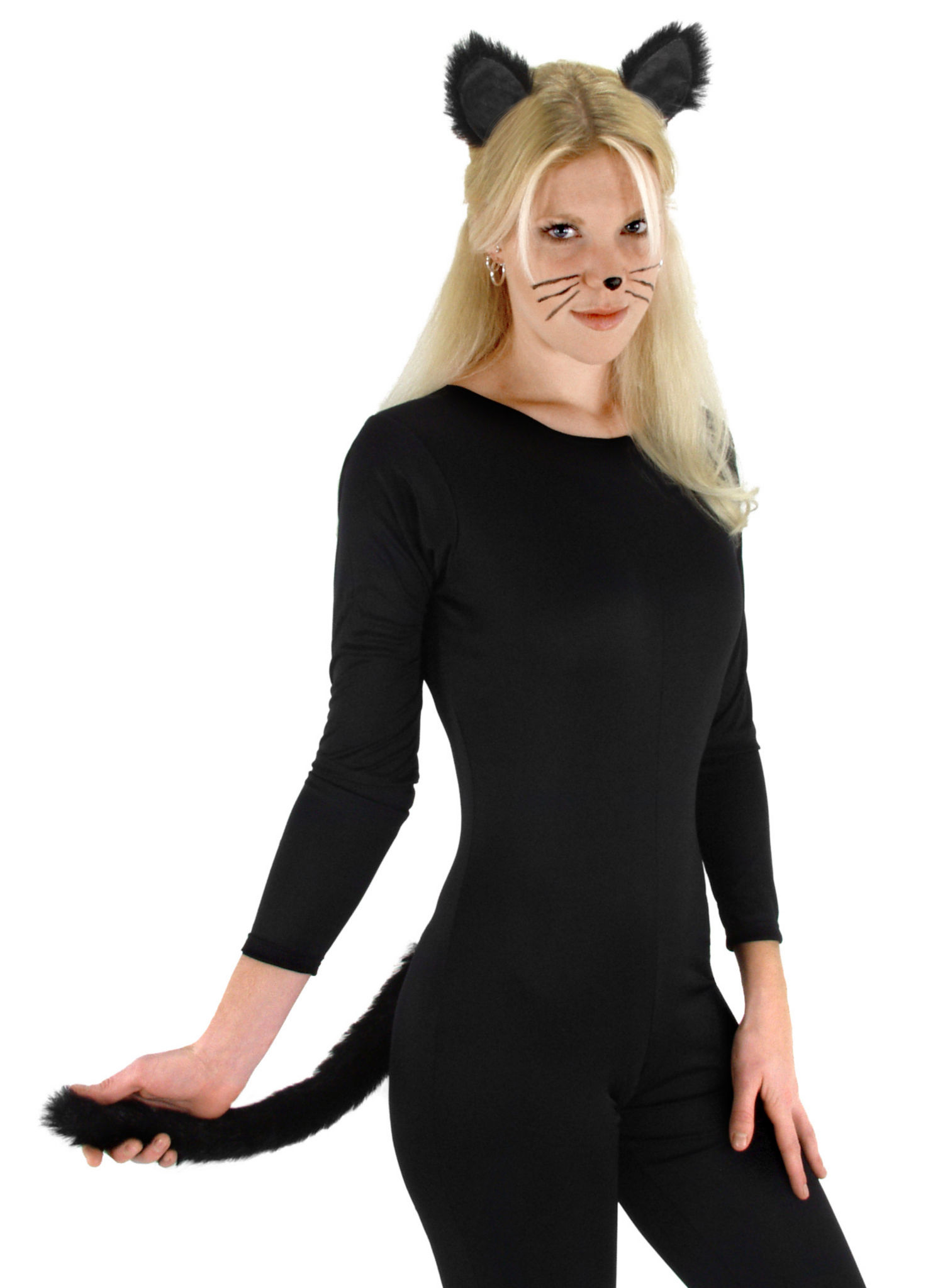 Schwarze Katze Accessoire Set