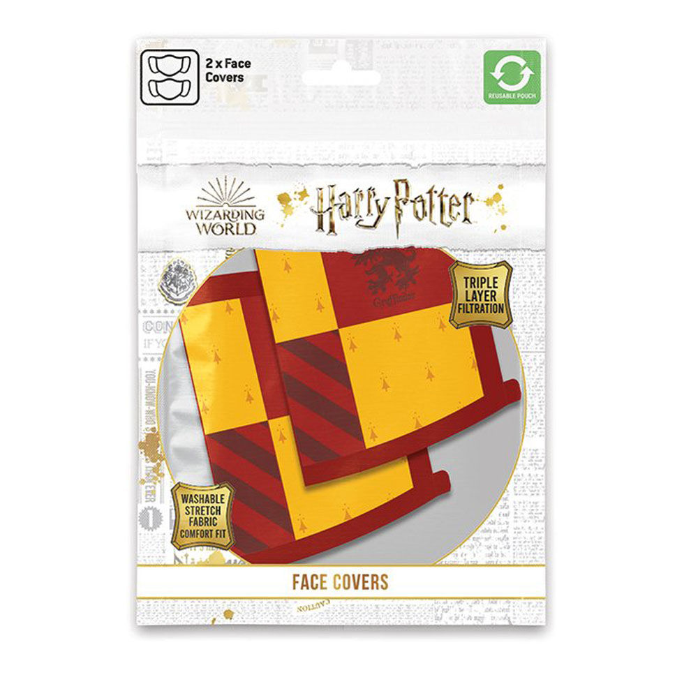 Harry Potter - Gryffindor Stoffen Maskers Dubbelpack