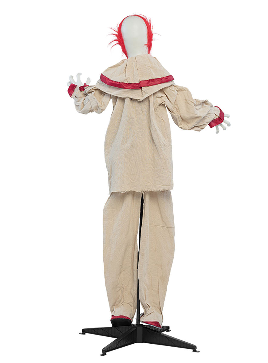 Animierter Gruselclown Halloween Deko mit Licht und Bewegungen – 153 cm