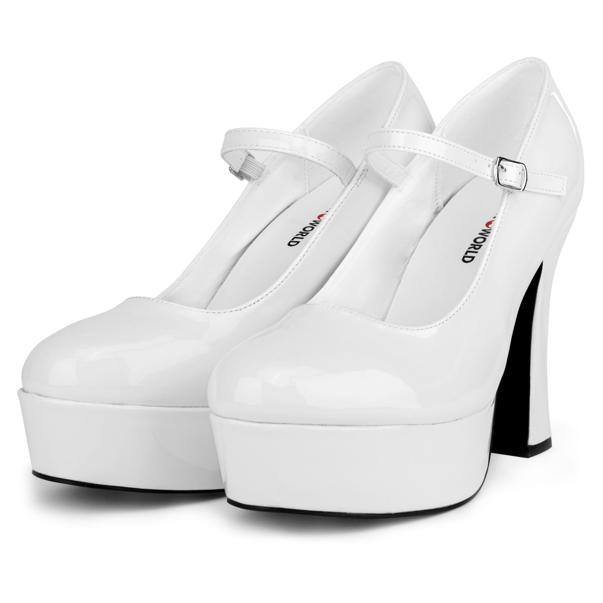Plateau Schuhe weiß