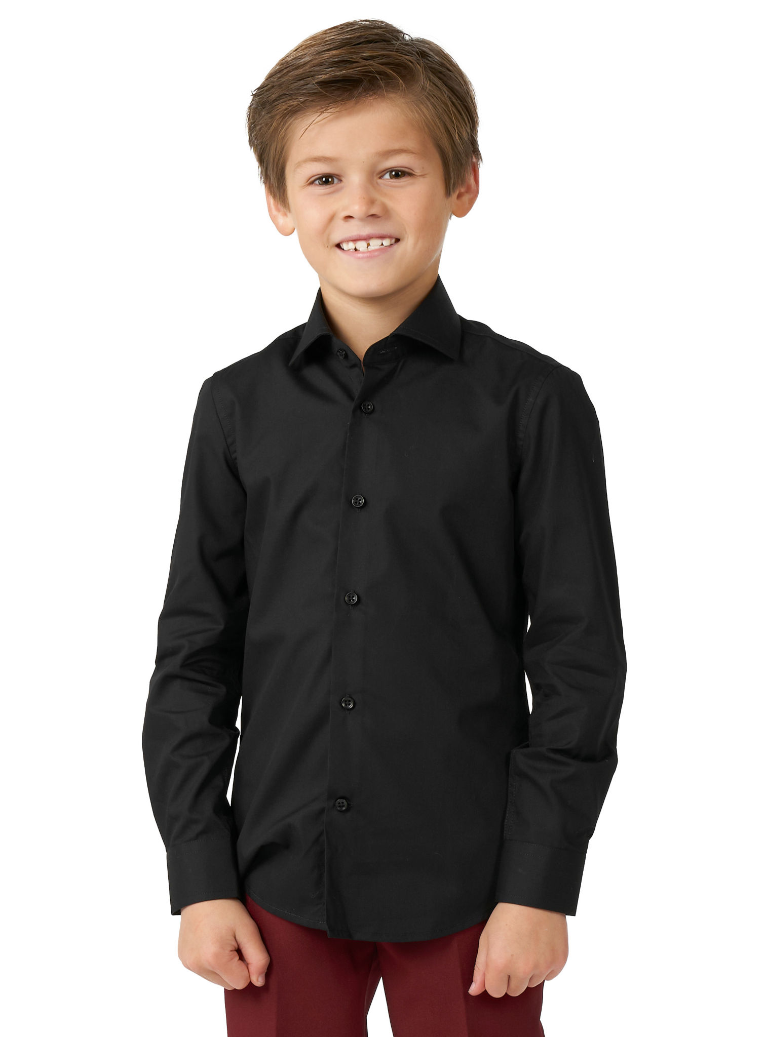 OppoSuits Boys Black Knight Kinderen Overhemd