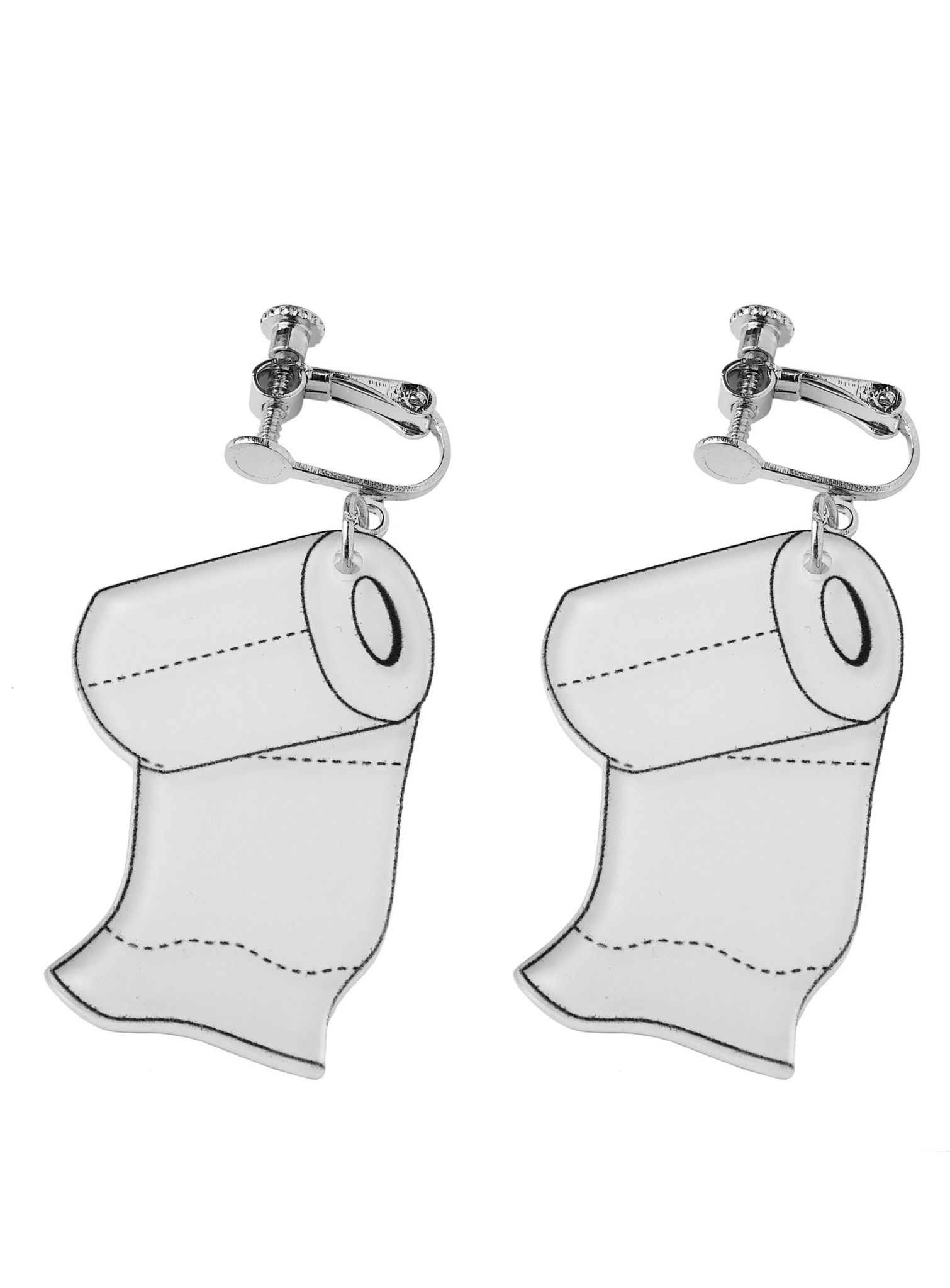 Toilettenpapier Ohrringe