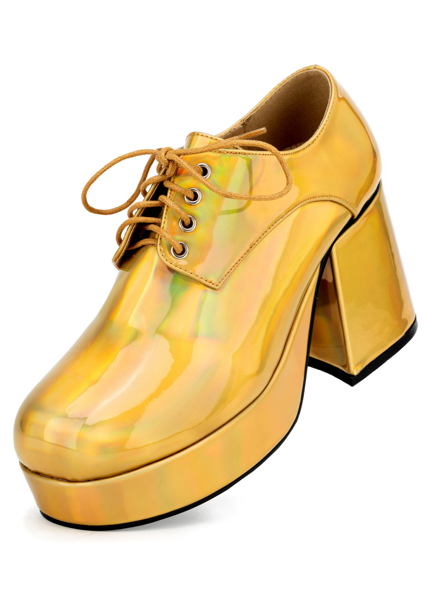 Plateauschuhe Herren gold