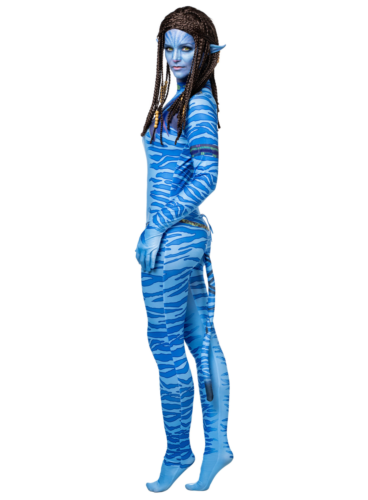 Blaue Stammeskriegerin Kostüm für Frauen