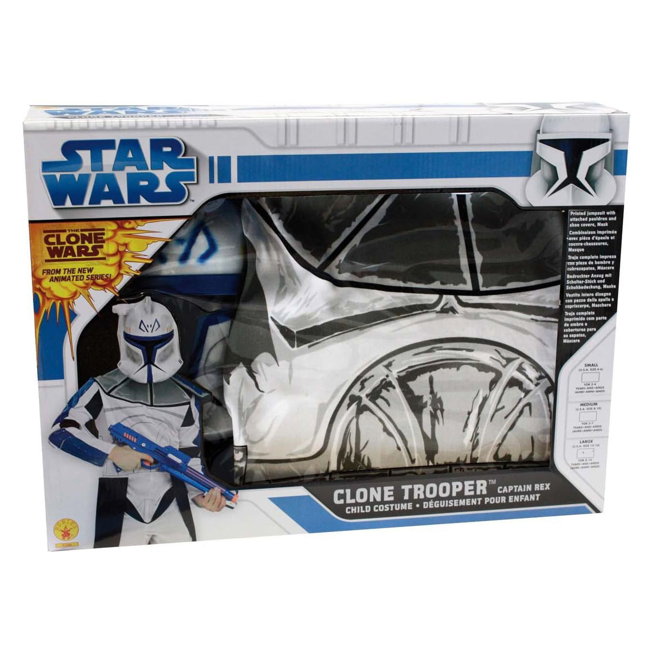 Star Wars Blauer Clone Trooper Rex Kostüm für Kinder