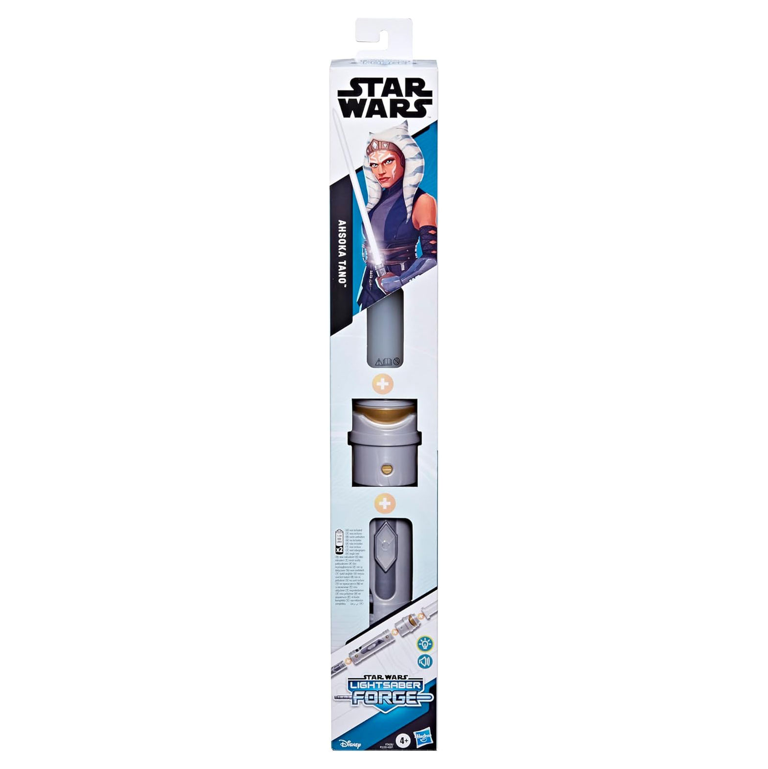 Star Wars Lightsaber Forge Ashoka Tano ausfahrbares weißes Lichtschwert