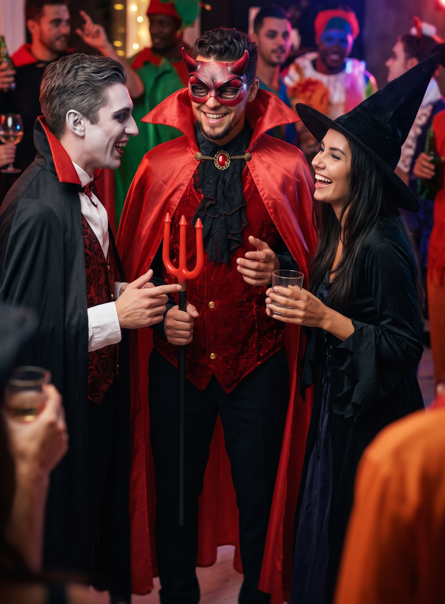 Mephisto Maske aus Latex
