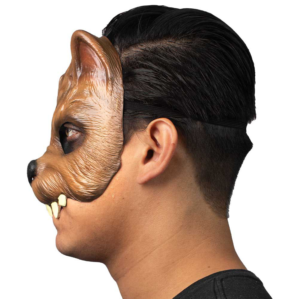 Kleiner Werwolf mit Überbiss Halbmaske