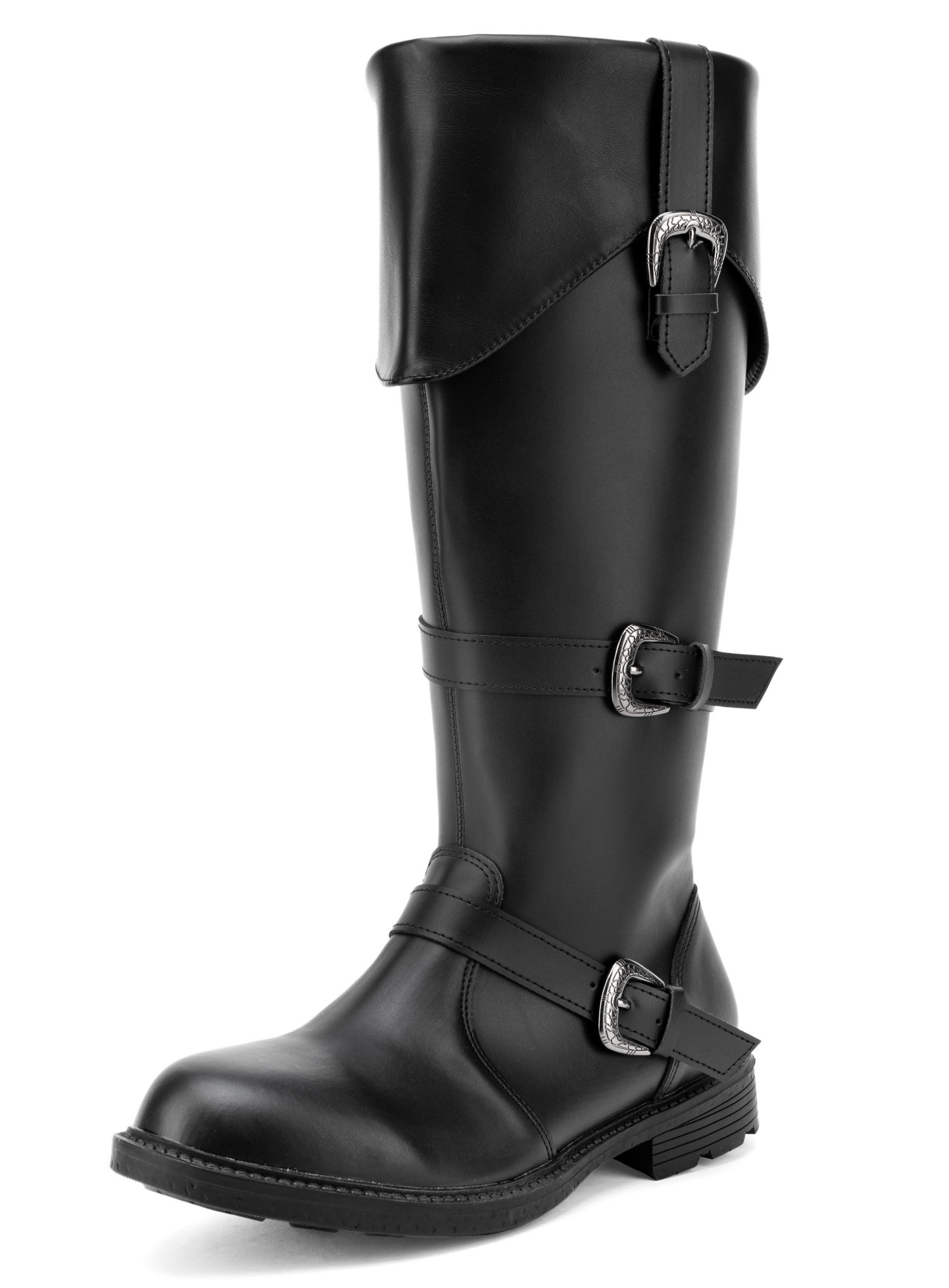 Piratenstiefel Deluxe Herren schwarz