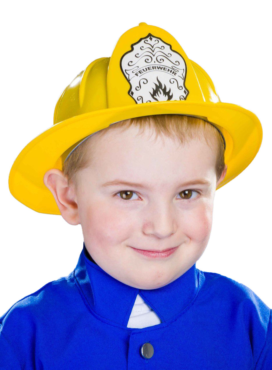 Gelber Feuerwehrhelm für Kinder