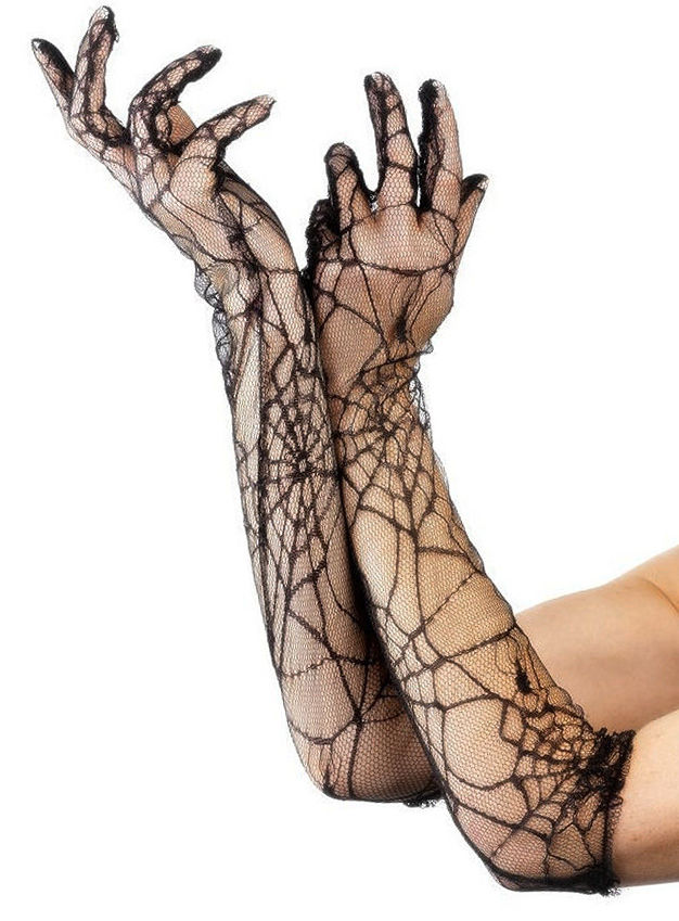 Spinnennetz Handschuhe