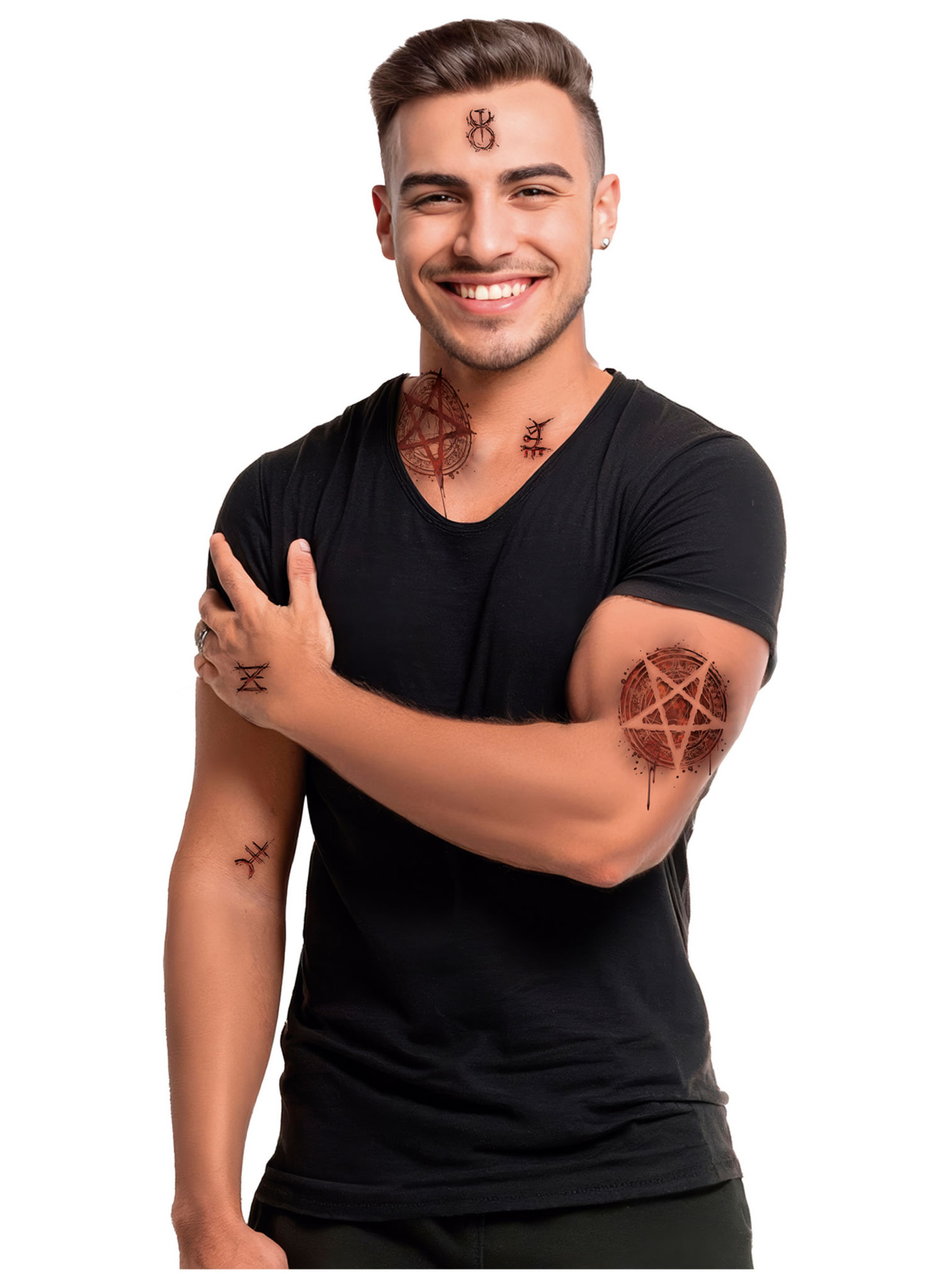 Teufelsanbeter Klebetattoos