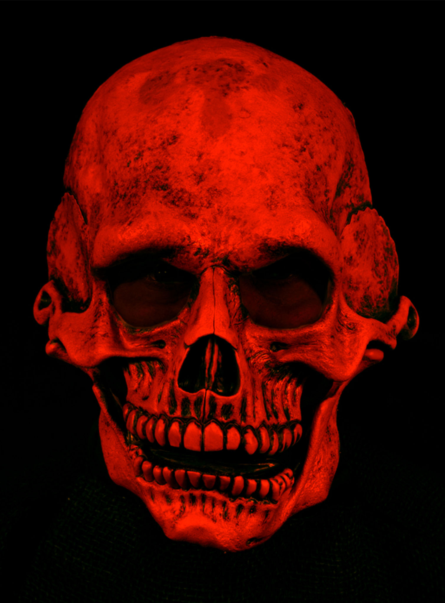 UV Totenschädel Maske