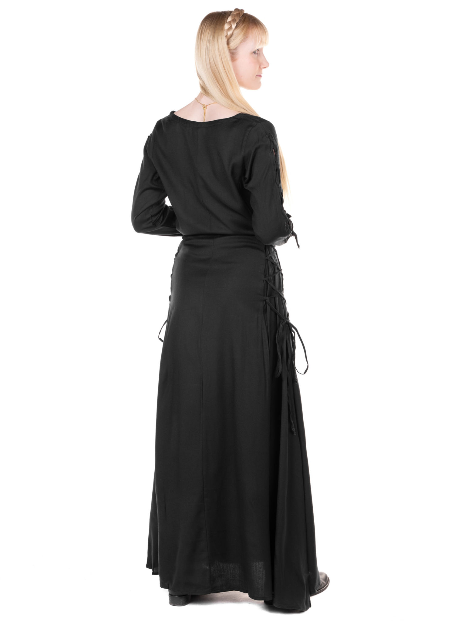 Wikinger Schnürkleid schwarz