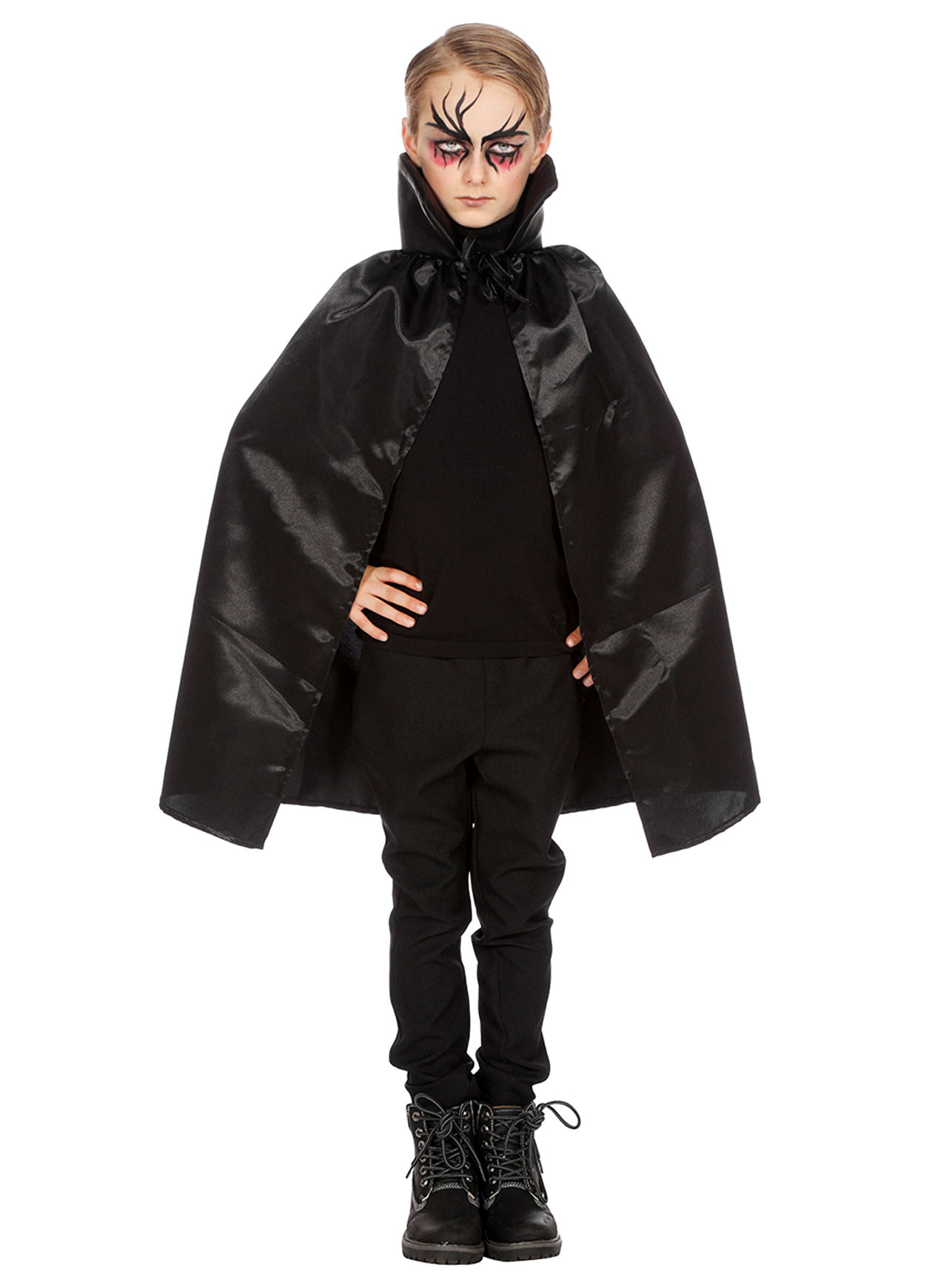 Schwarzes Vampircape für Kinder