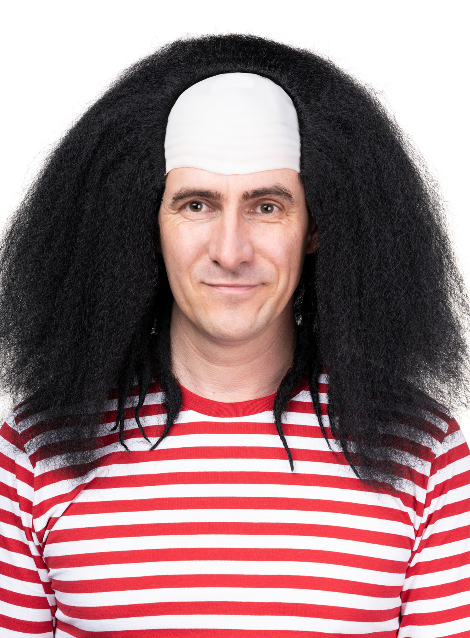 Horrorclown Perücke schwarz