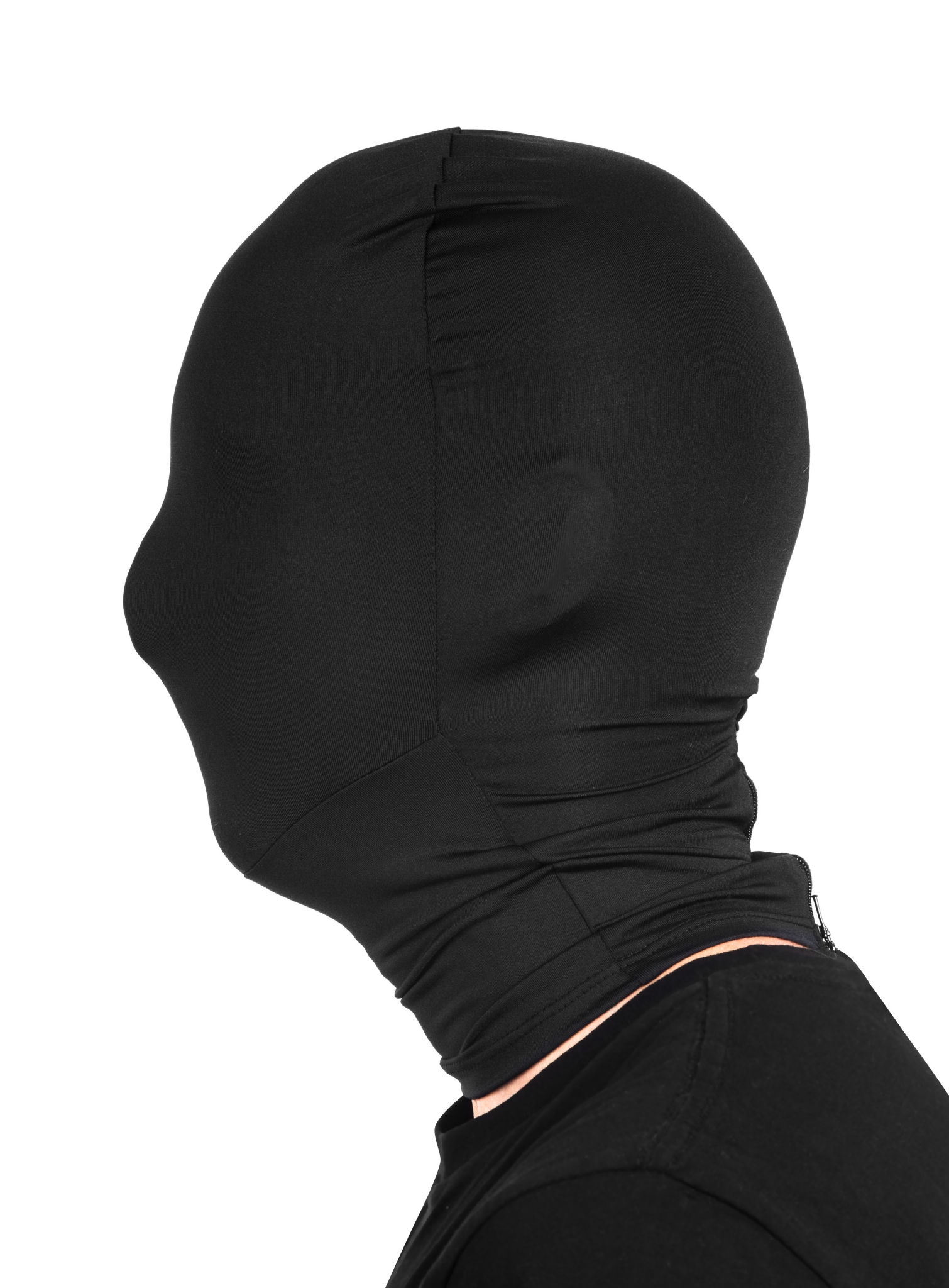 Zwart Phantom Masker - Kousenmasker van Stof