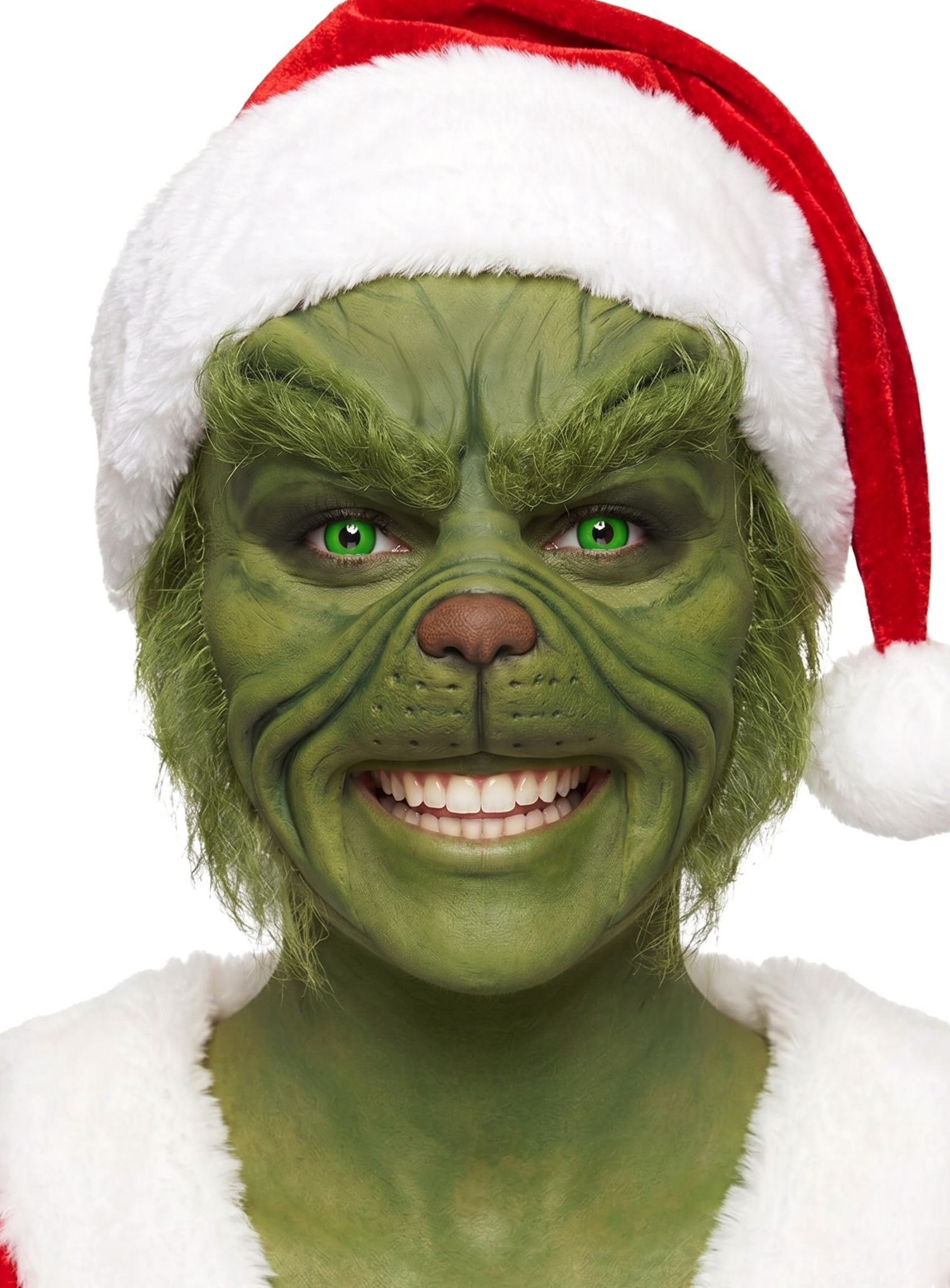 Special FX Weihnachtsgrummel Maske aus Schaumlatex
