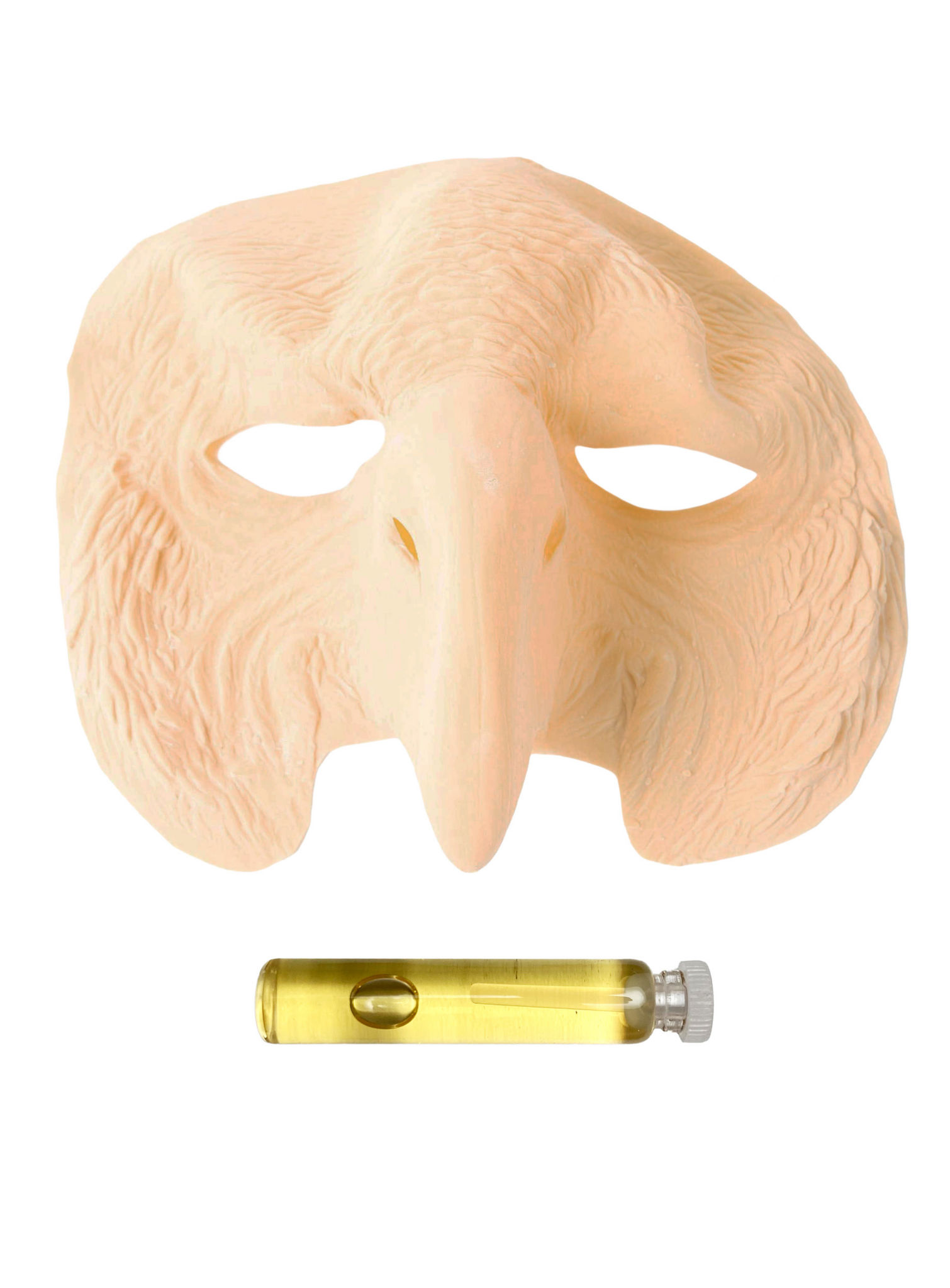 Papageienmaske aus Latex zum Ankleben