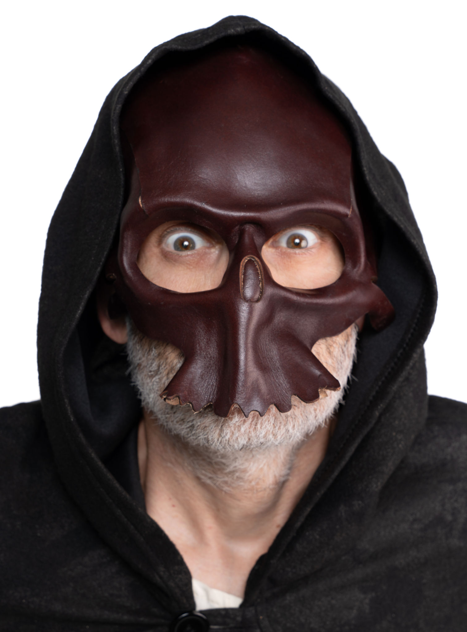 Ledermaske - Totenkopf