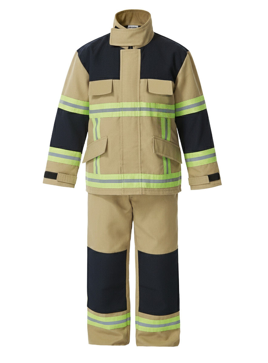 Feuerwehr Kostüm für Kinder sandfarben
