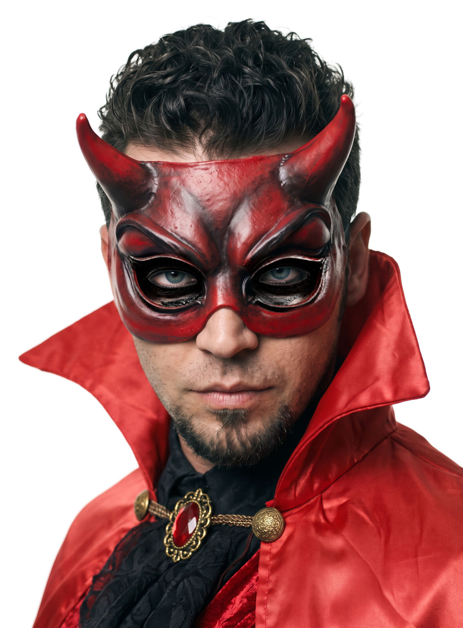 Mephisto Maske aus Latex